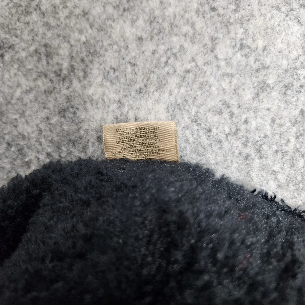 LL Bean Beanie Winter Hat Women Black‎ Fleece Polyester Gorpcore Outdoor Skiing